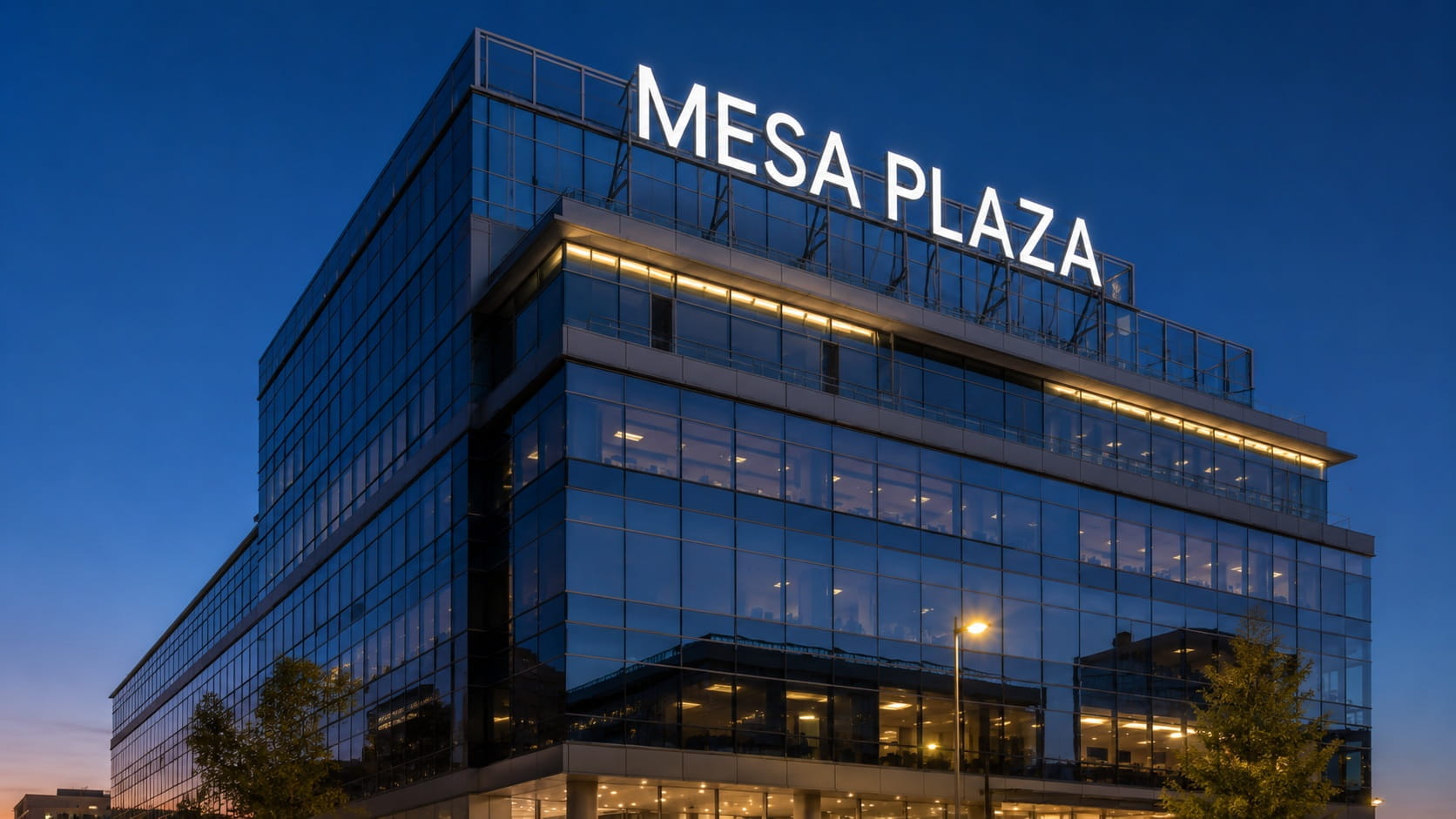 Plaza çatı tabelası