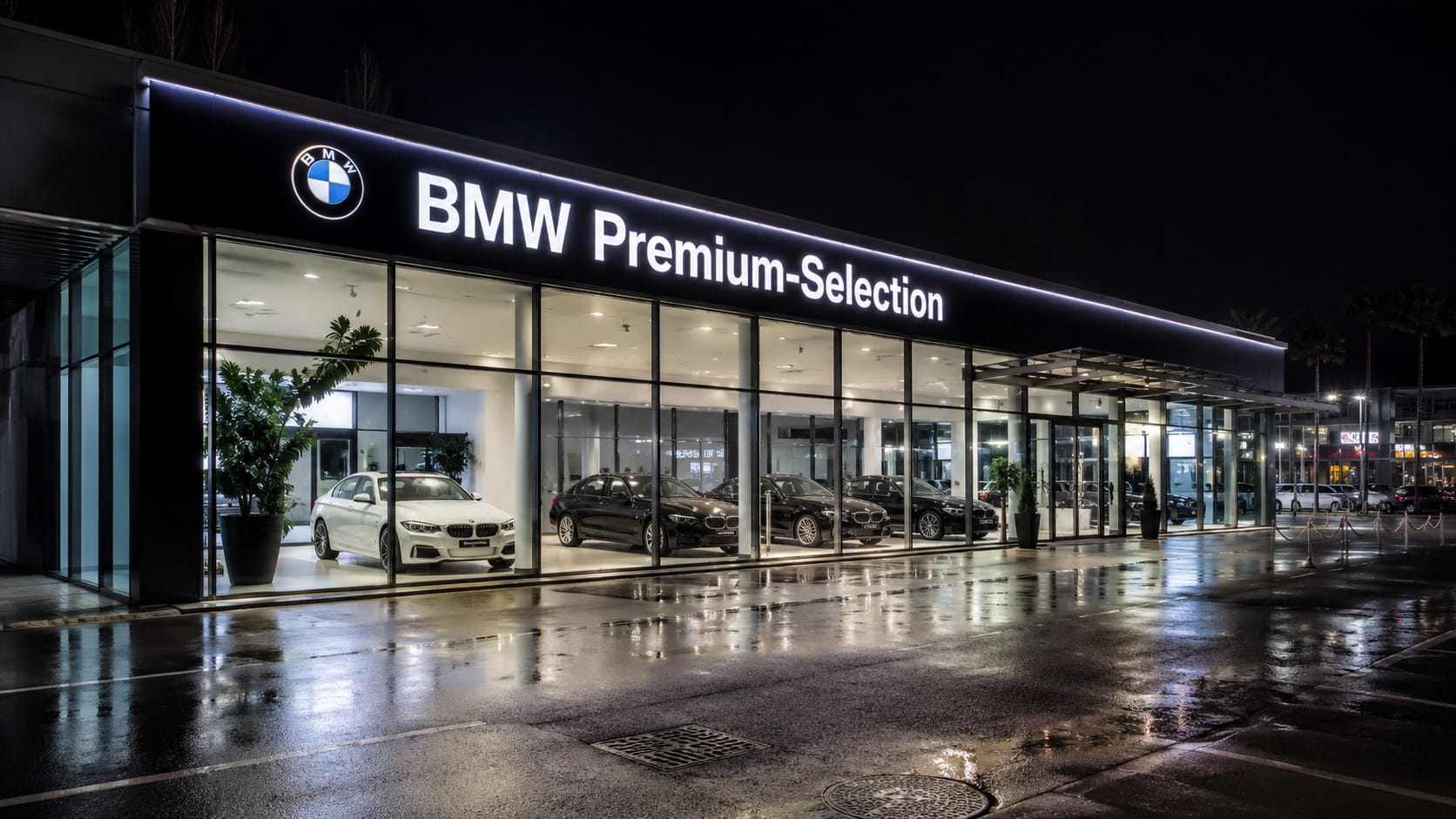 Showroom çatı tabelası ışıksız tabela