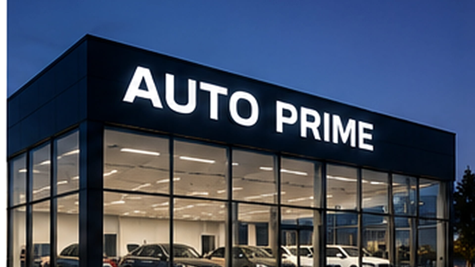 Showroom çatı tabelası