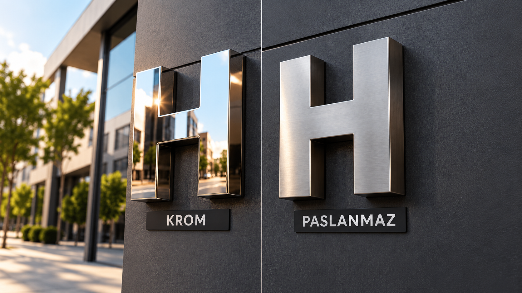 Krom mu Paslanmaz mı? | Kutu Harfte Yüzey Karşılaştırması
